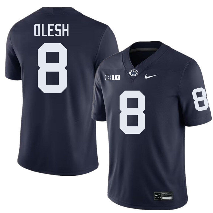 Andrew Olesh Penn State Jersey,PSU Nittany Lions #8 Andrew Olesh Football Uniforms-Navy